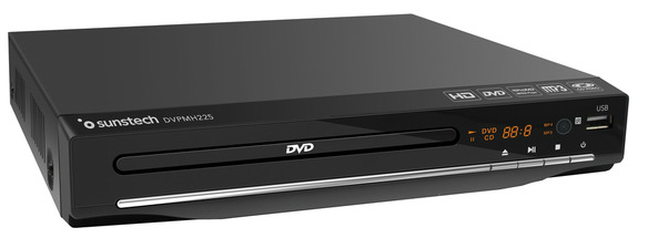 Reproductor DVD - Sunstech DVPMH225BK, HD, USB 2.0, HDMI, Negro