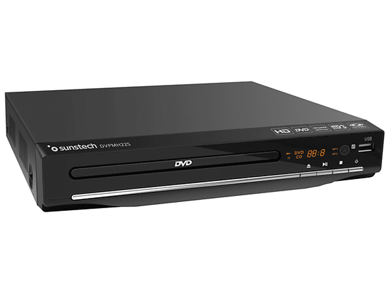 estoy de acuerdo con Pórtico Rareza Reproductor DVD | Sunstech DVPMH225BK, HD, USB 2.0, HDMI, Negro