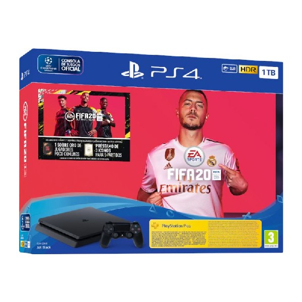 Consola - PS4 Slim de 1 TB + FIFA 20