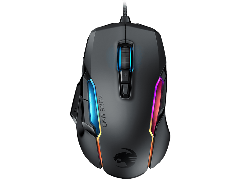 ROCCAT Gaming Remastered Kone Maus, Schwarz AIMO