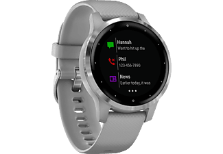 GARMIN vívoactive 4s - GPS-Smartwatch (Grau/Silber)