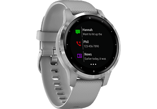 GARMIN vívoactive 4s - Montre connectée GPS (Gris/Argent)