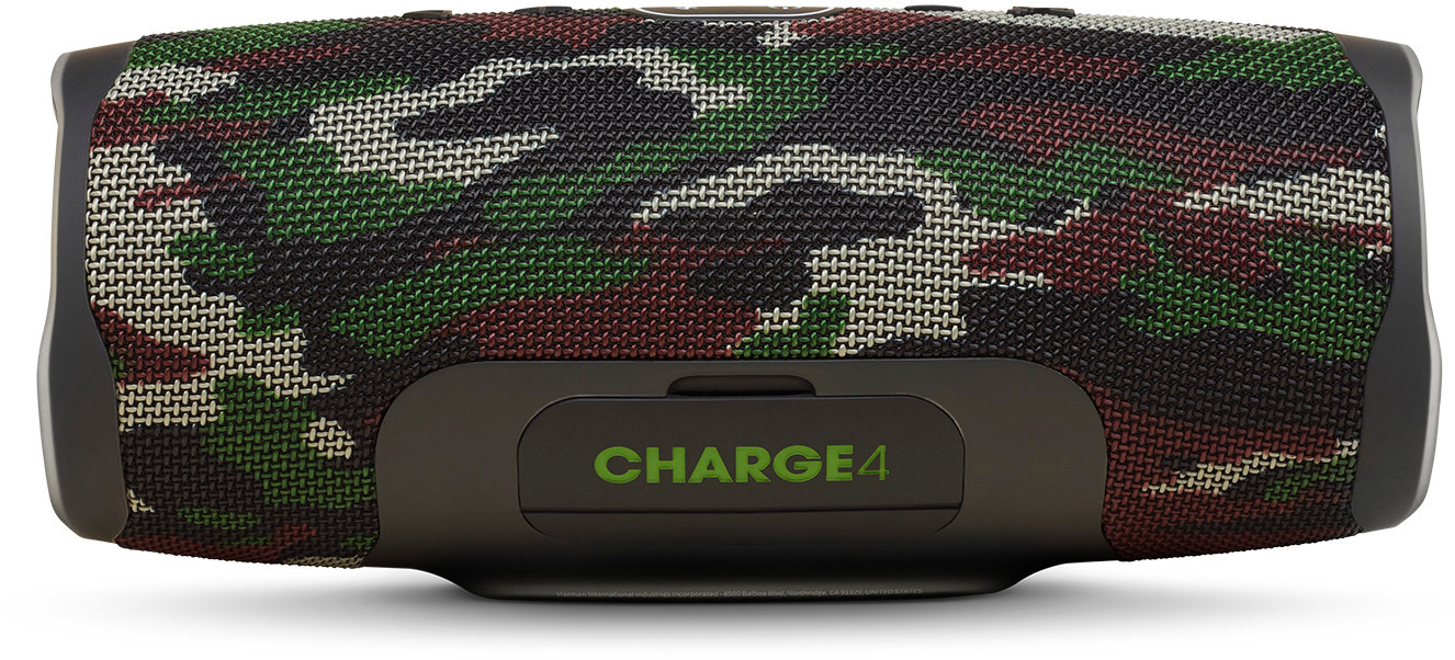 JBL Charge 4 Squad Edition Bluetooth Lautsprecher, Camouflage, Wasserfest