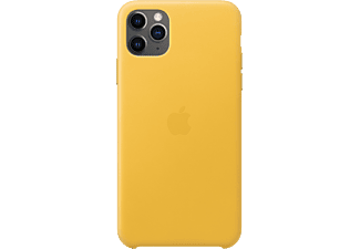 APPLE iPhone 11 Pro Max bőr tok - citromsárga