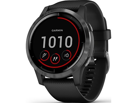 GARMIN vívoactive 4 - Smartwatch GPS (Larghezza: 22 mm, Silicone, Nero/Grigio ardesia)