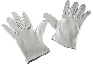 HAMA 8471 Cotton Gloves M/9 - Guanti di cotone (Bianco)