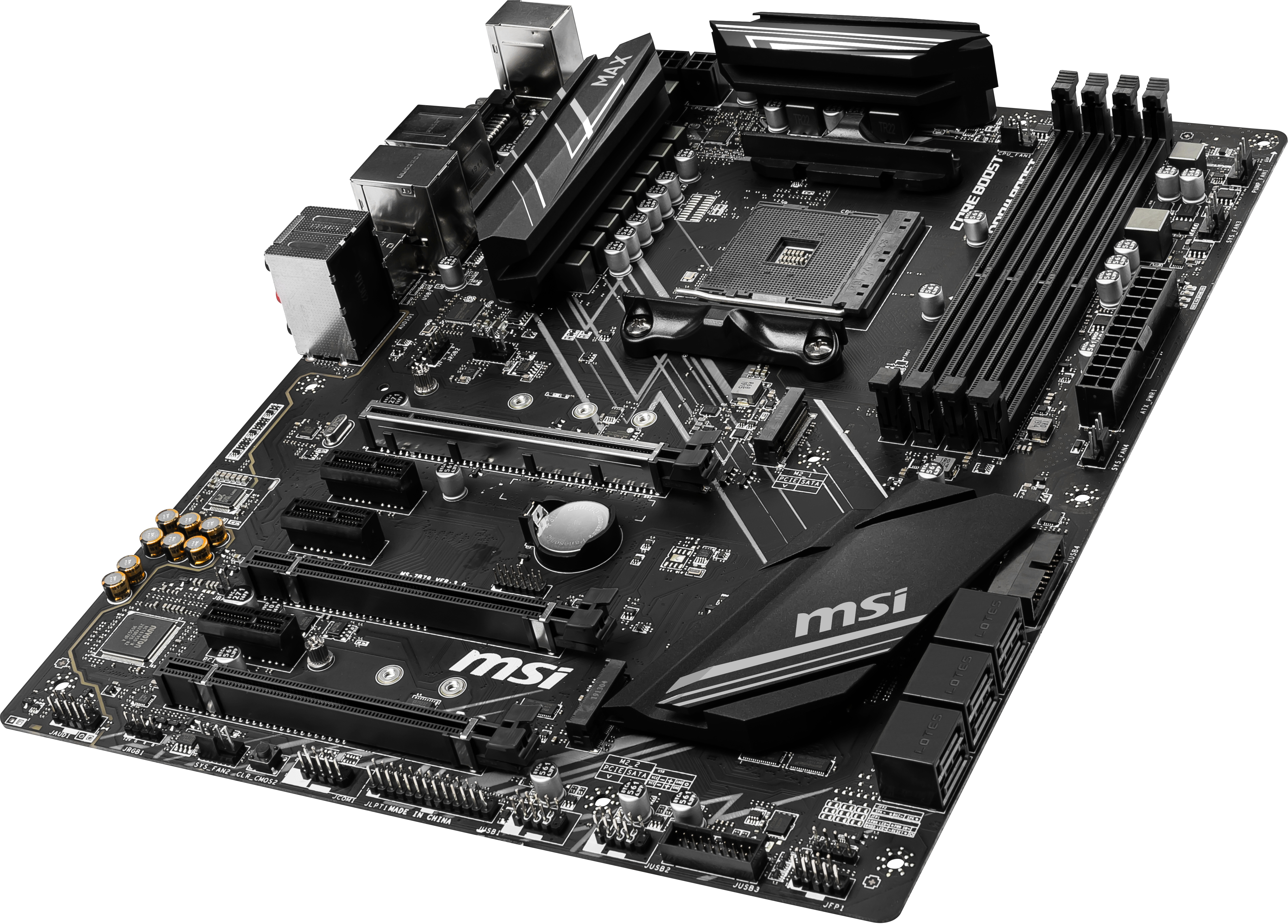 MSI X470 Gaming Plus Max Mainboard Schwarz