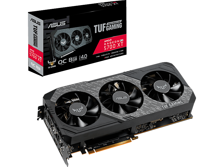 ASUS Radeon™ RX 3 OC 5700 Gaming (AMD, Grafikkarte) XT TUF 8GB (90YV0DA0-M0NA00)