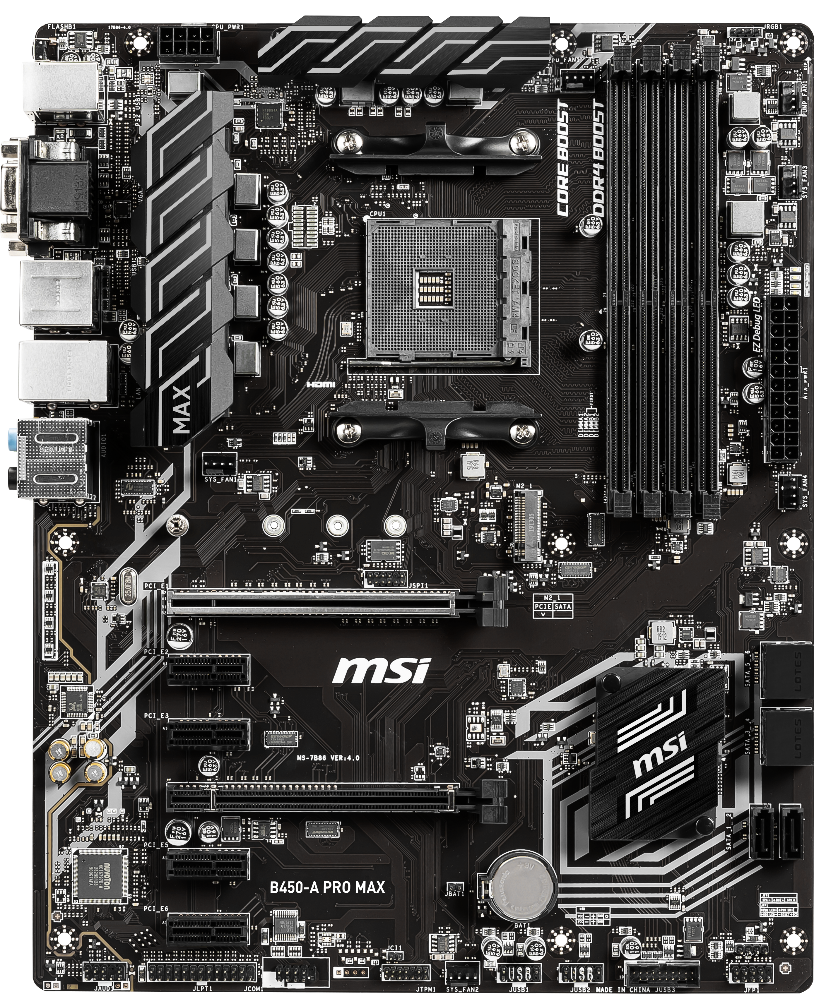 MSI B450 A-Pro Max Mainboard Schwarz