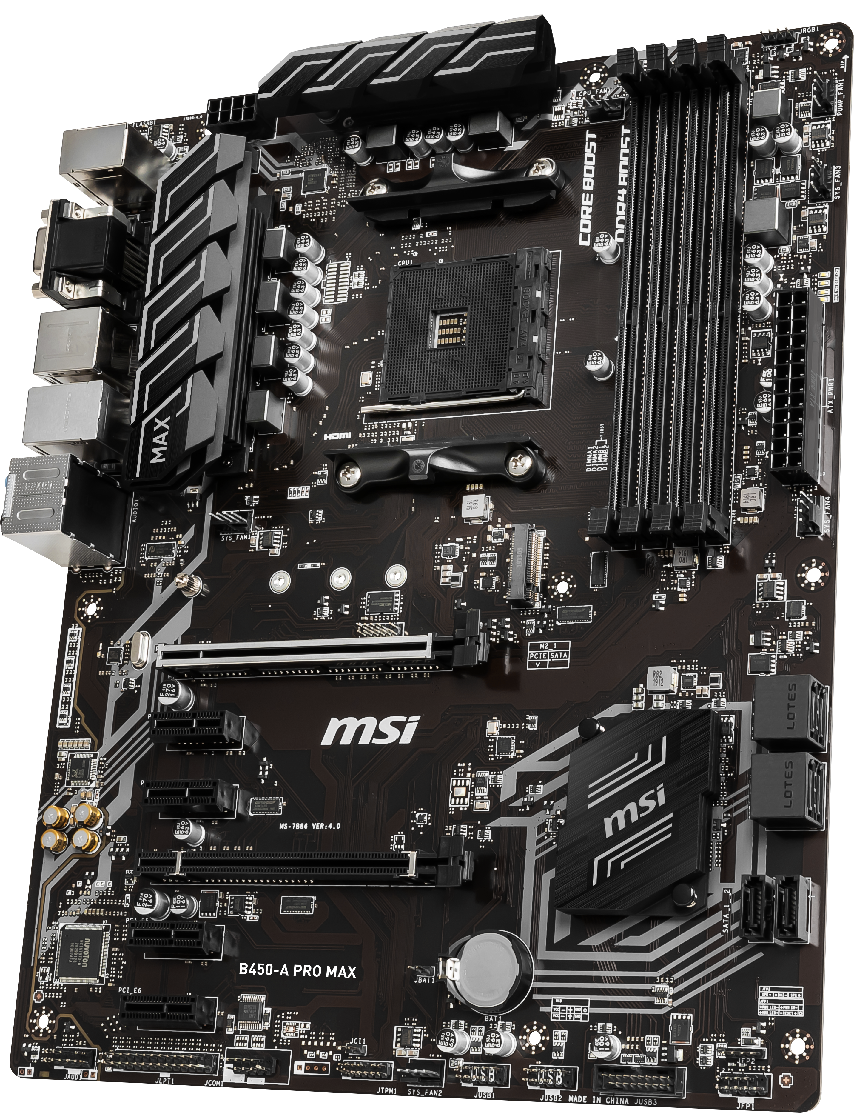 MSI B450 A-Pro Max Mainboard Schwarz
