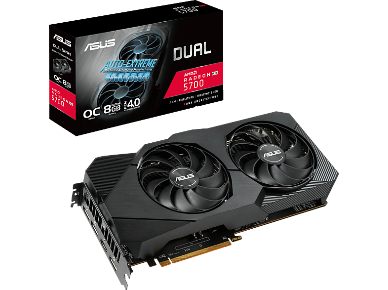 Grafikkarte ASUS Radeon™ RX 5700 Dual Evo OC 8GB (90YV0DC1-M0NA00) (AMD ...