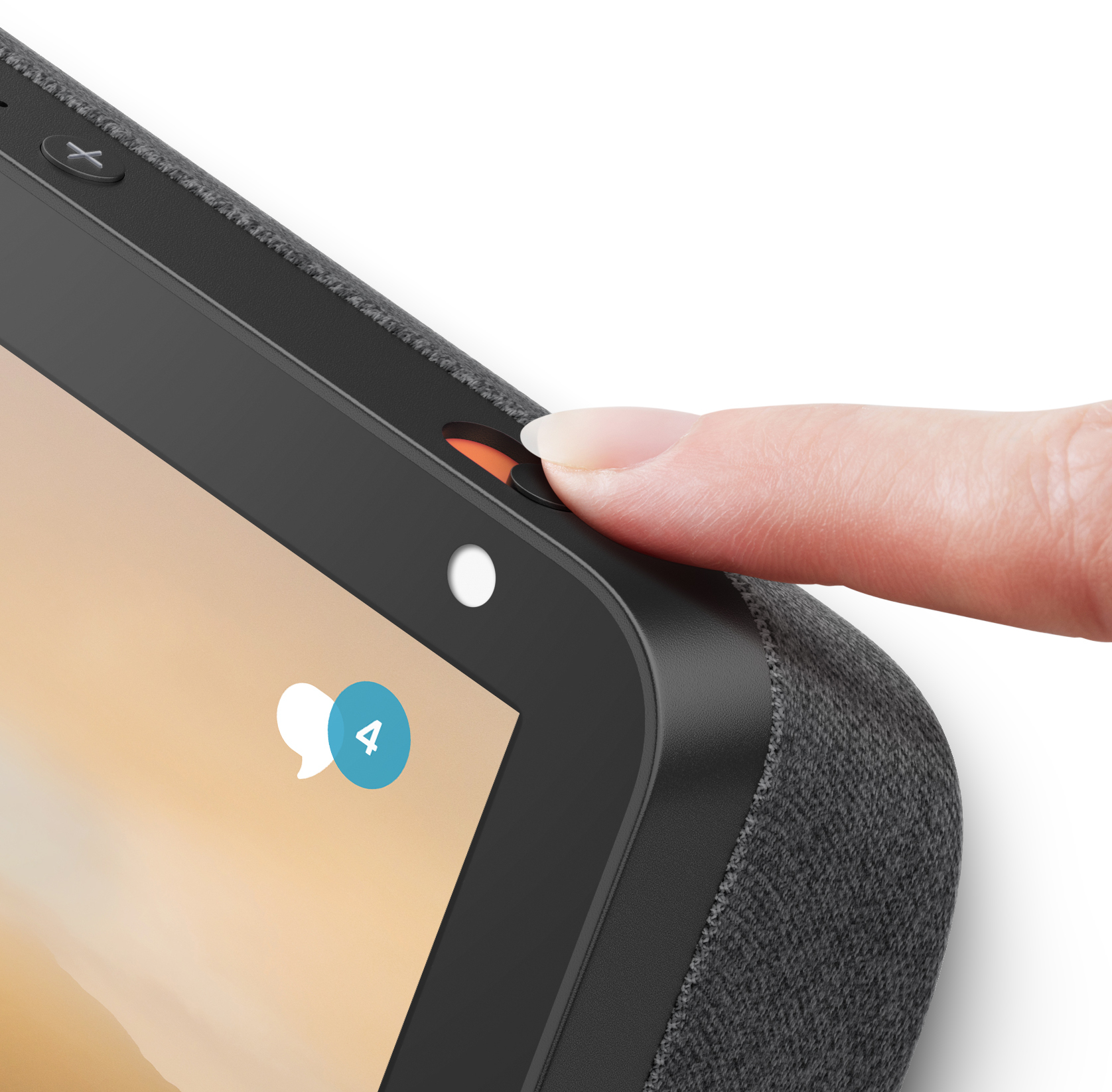 AMAZON Echo Show 8 Smart Display mit 8 Zoll großem HD-Bildschirm Smart Speaker, Anthrazit Stoff