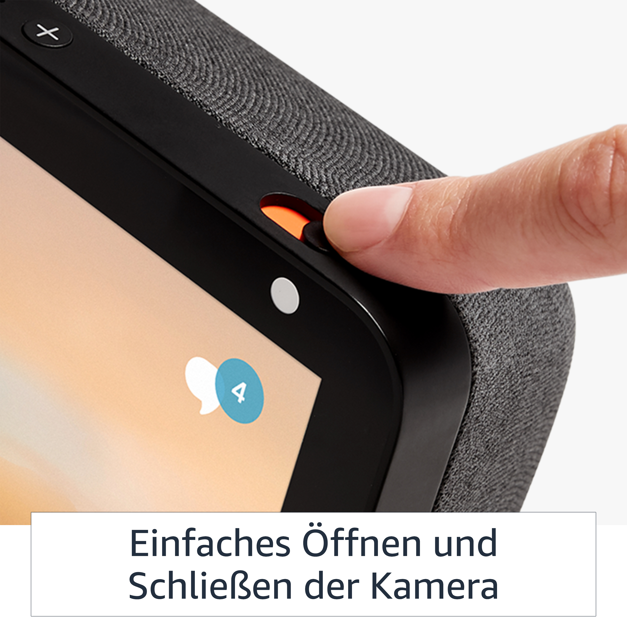 AMAZON Echo Show 8 Smart Display mit 8 Zoll großem HD-Bildschirm Smart Speaker, Anthrazit Stoff