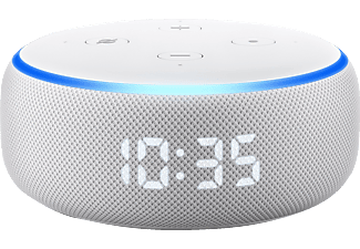 AMAZON Echo Dot (3. Gen.) Smarter Lautsprecher mit Uhr und Alexa, Sandstein Stoff