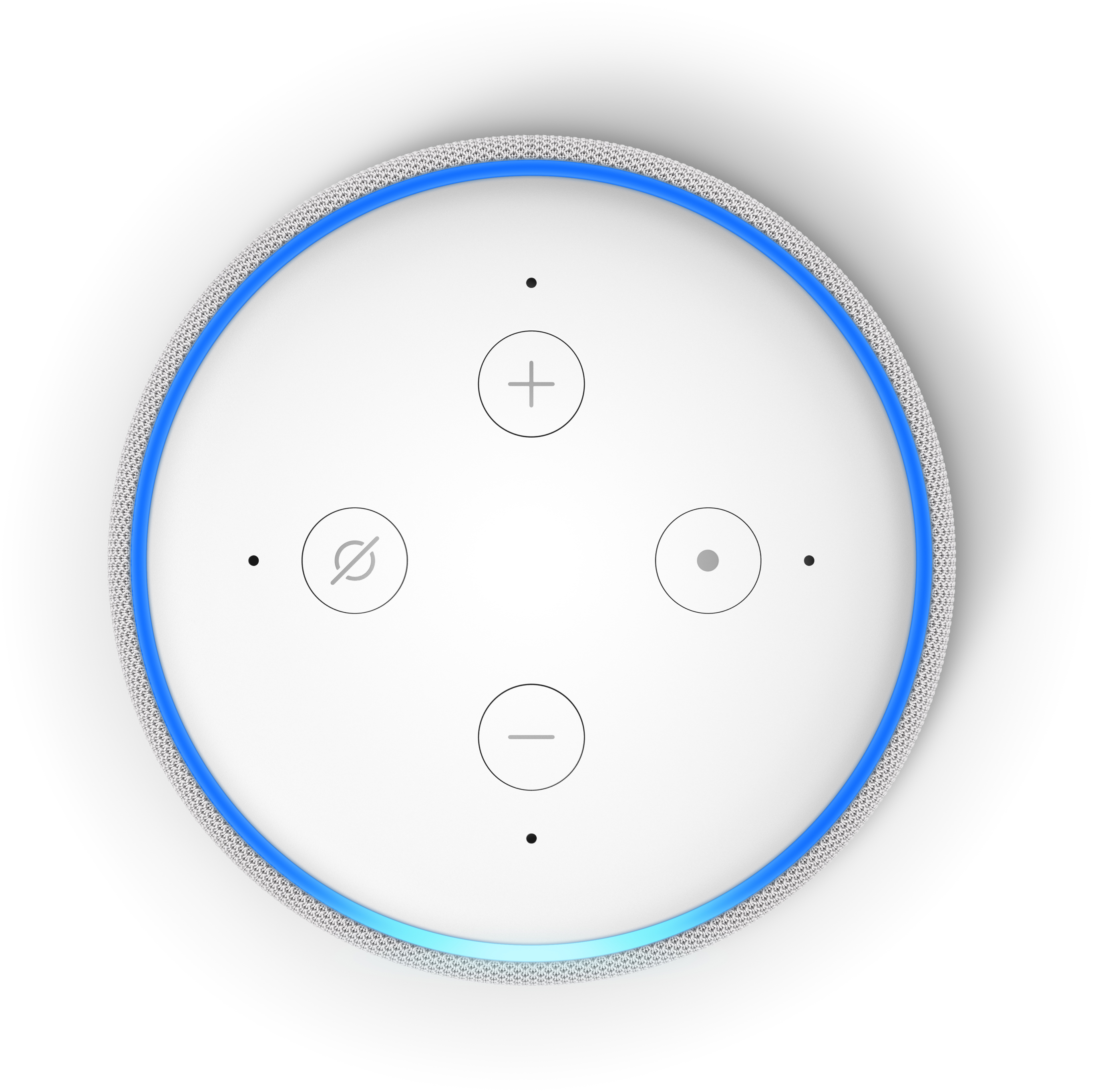 AMAZON Echo Dot (3. Gen.) Smarter Lautsprecher mit Uhr und Alexa, Sandstein Stoff