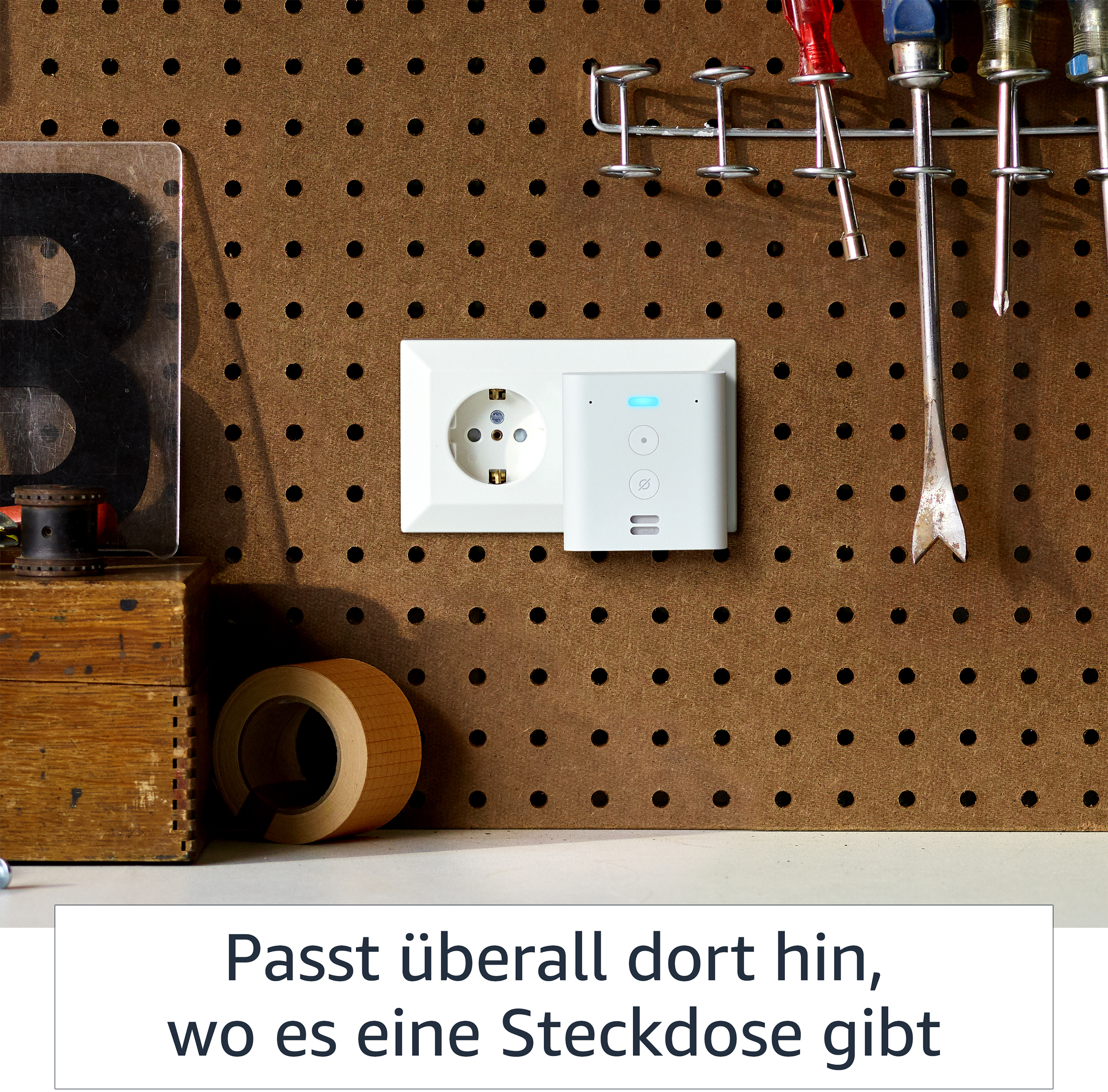 AMAZON Echo Flex Smart Speaker, Weiß
