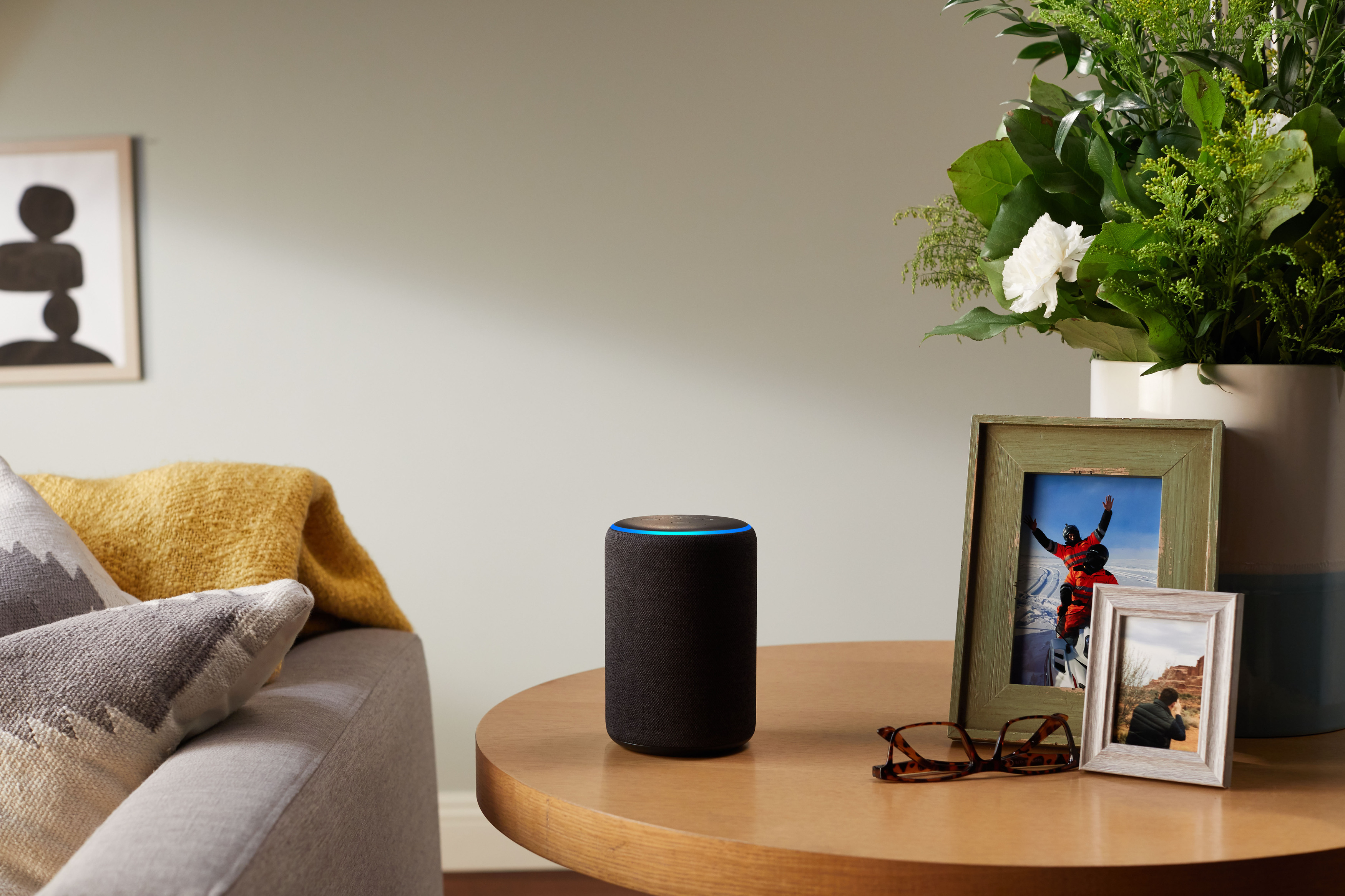 AMAZON Echo (3. Generation) Smart Speaker, Anthrazit Stoff