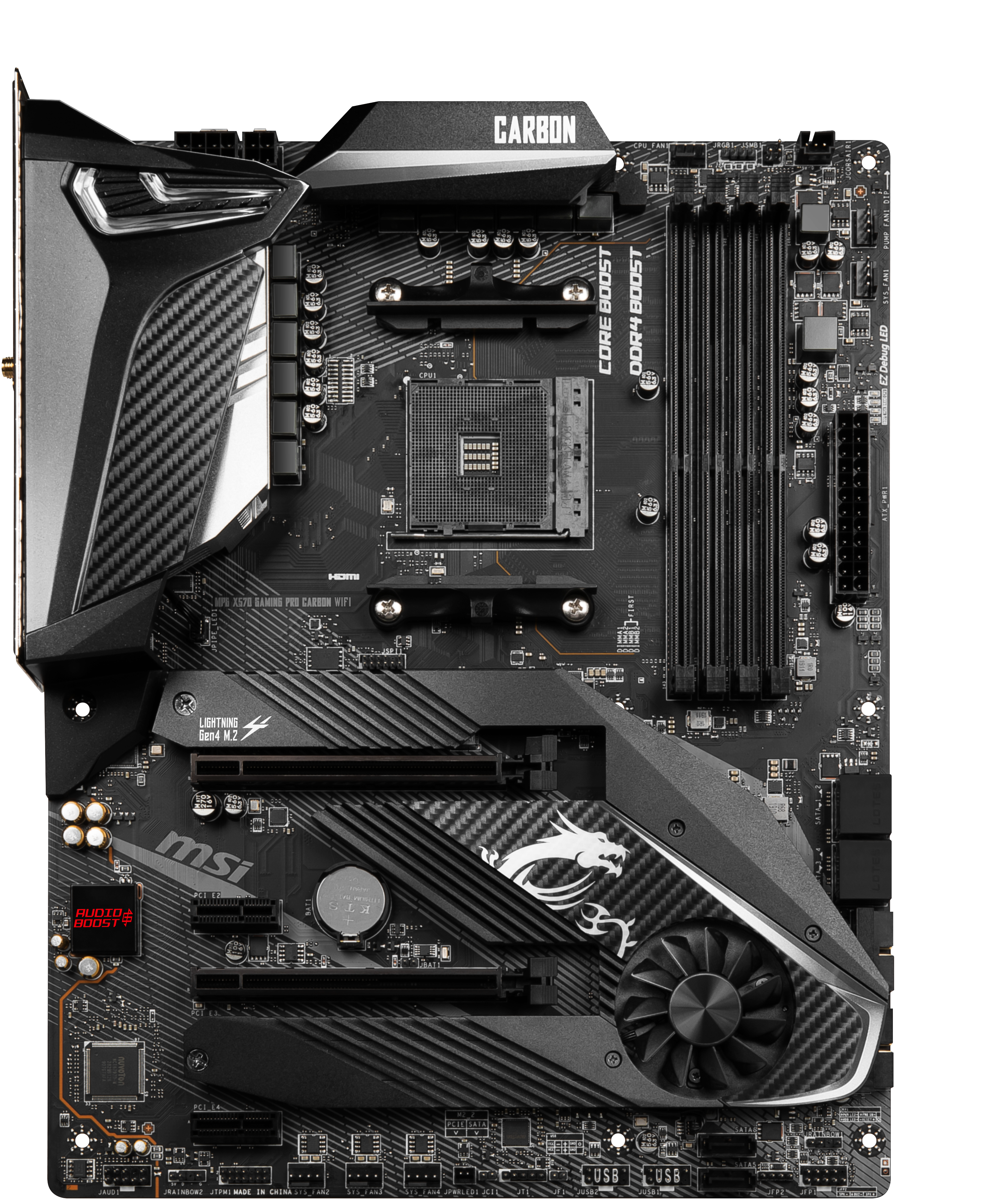 MSI MPG X570 Gaming Pro Carbon WIFI Mainboard Schwarz