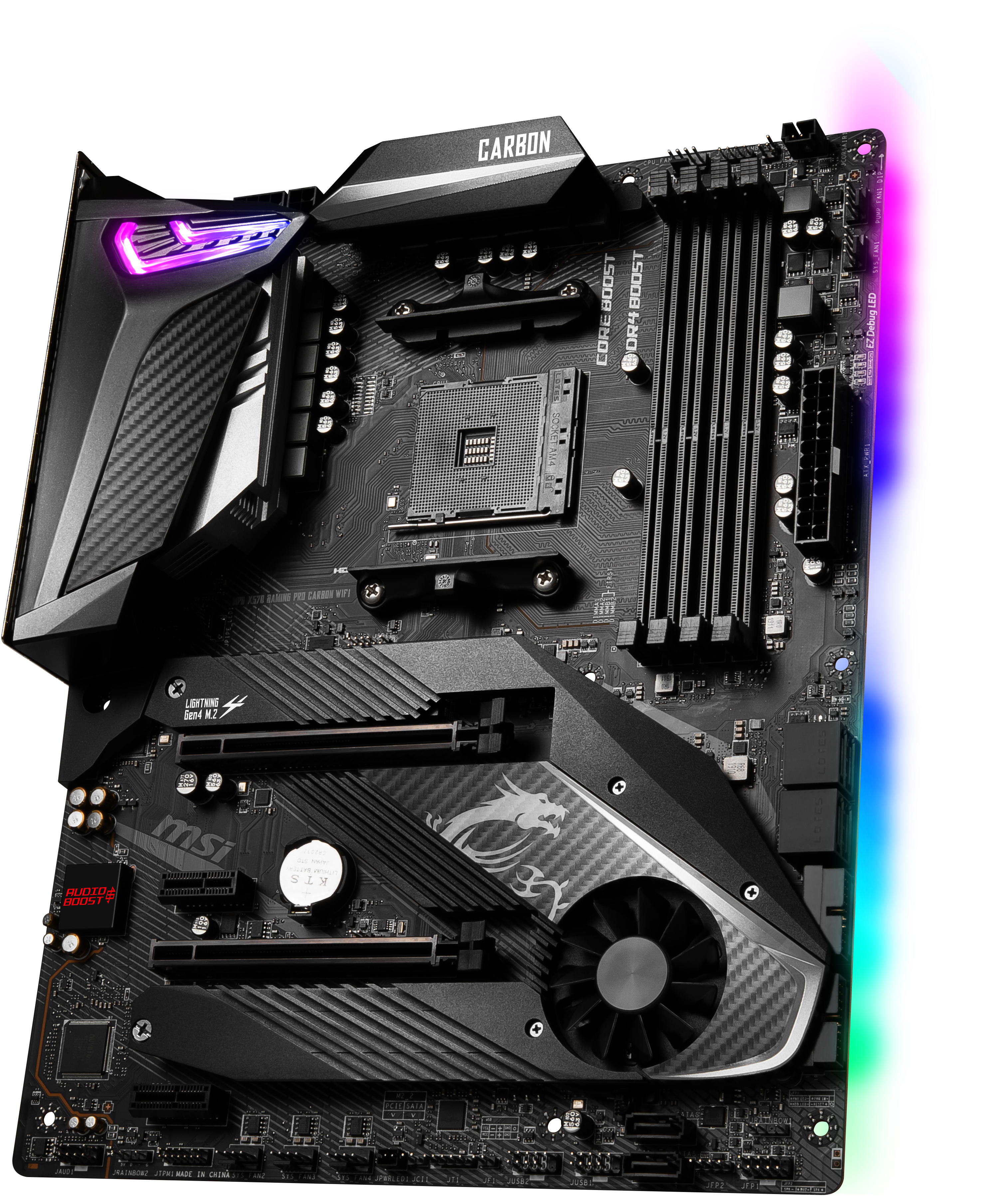 MSI MPG X570 Gaming Pro Carbon WIFI Mainboard Schwarz