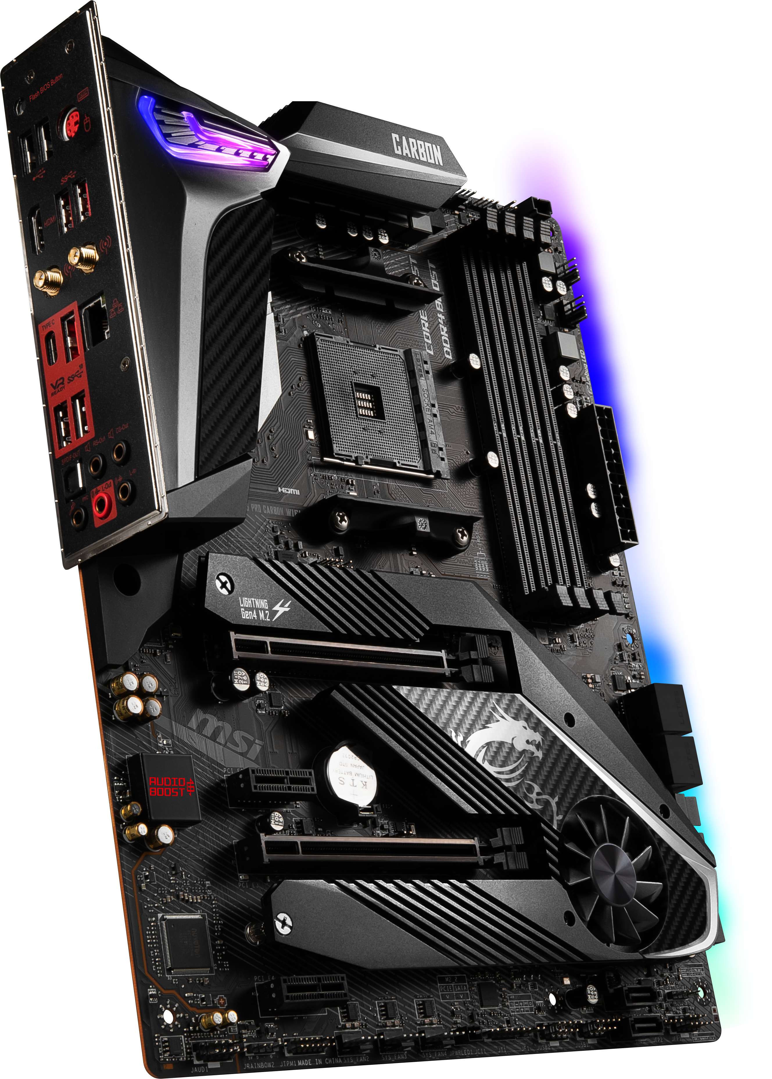 MSI MPG X570 Gaming Pro Carbon WIFI Mainboard Schwarz