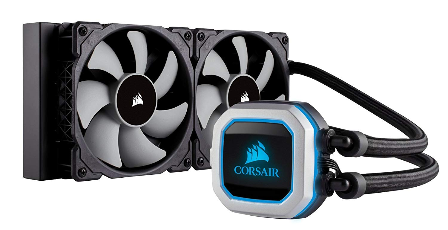 CORSAIR Hydro Series, H100i PRO RGB CPU Wasserkühlung, Schwarz