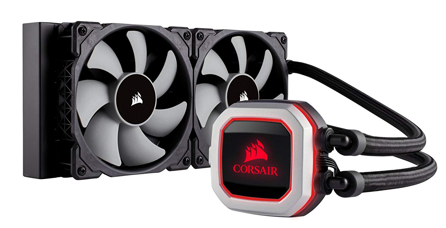 CORSAIR Hydro Series, H100i PRO RGB CPU Wasserkühlung, Schwarz