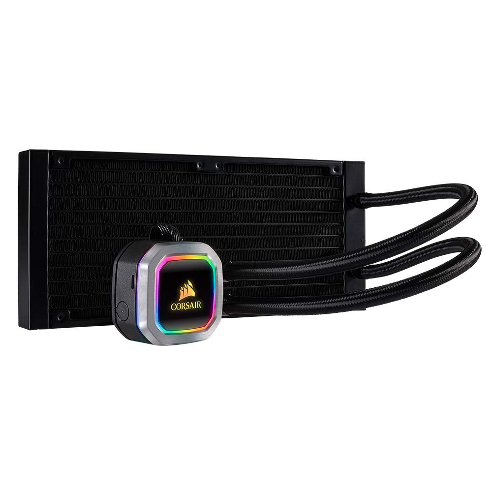 CORSAIR Hydro Series, H100i RGB PLATINUM CPU Wasserkühlung, Schwarz/Silber
