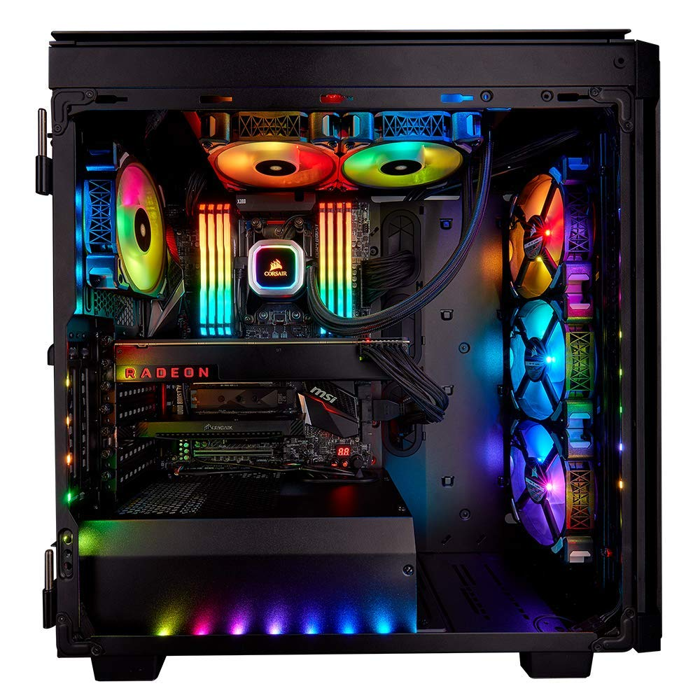 CORSAIR Hydro Series, H100i RGB PLATINUM CPU Wasserkühlung, Schwarz/Silber