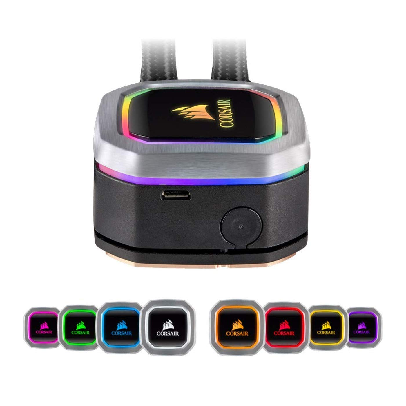 CORSAIR H115i RGB PLATINUM CPU Wasserkühlung, Schwarz/Silber