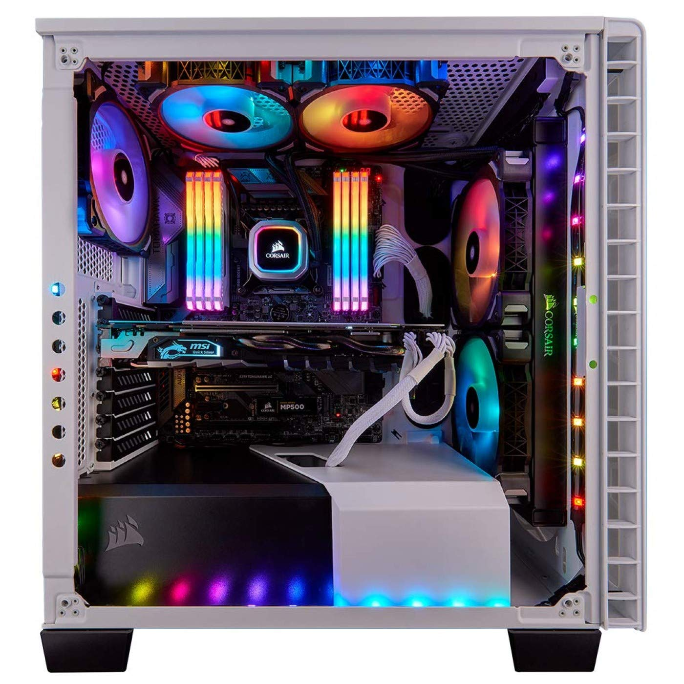 CORSAIR H115i RGB PLATINUM CPU Wasserkühlung, Schwarz/Silber
