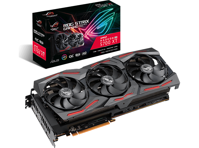 ASUS Radeon™ RX (90YV0D90-M0NA00) Gaming ROG 8GB XT Grafikkarte) OC Strix (AMD, 5700