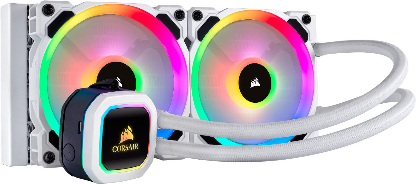 CORSAIR H100i RGB PLATINUM SE CPU Wasserkühlung, Weiß