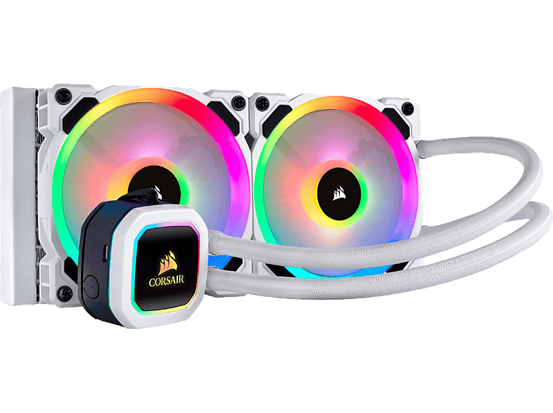 RGB H100i PLATINUM CPU SE Wasserkühlung, Weiß CORSAIR