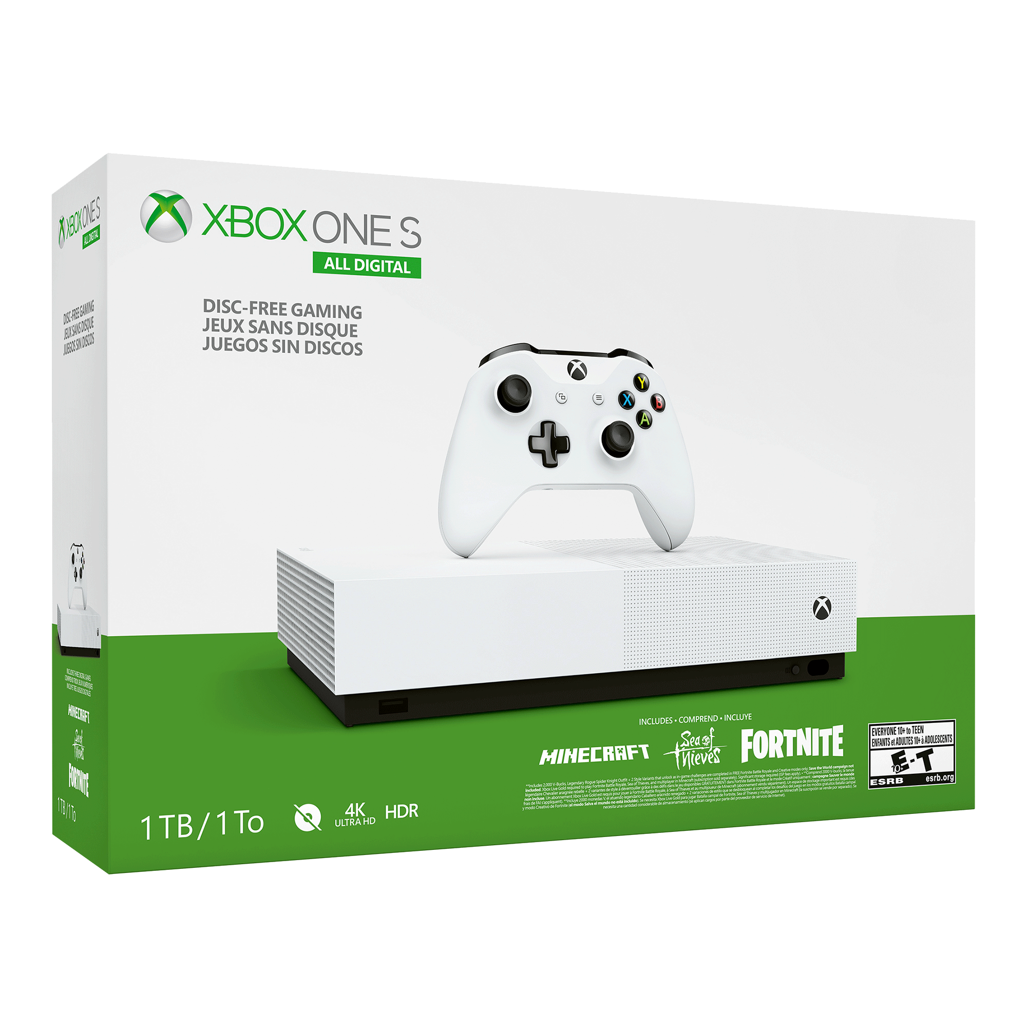 MICROSOFT Xbox One S 1 TB All Digital 2.0