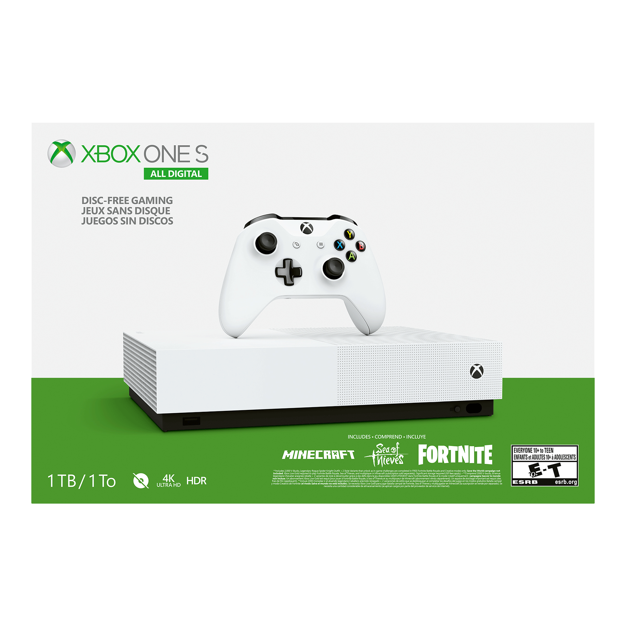 MICROSOFT Xbox One S 1 TB All Digital 2.0