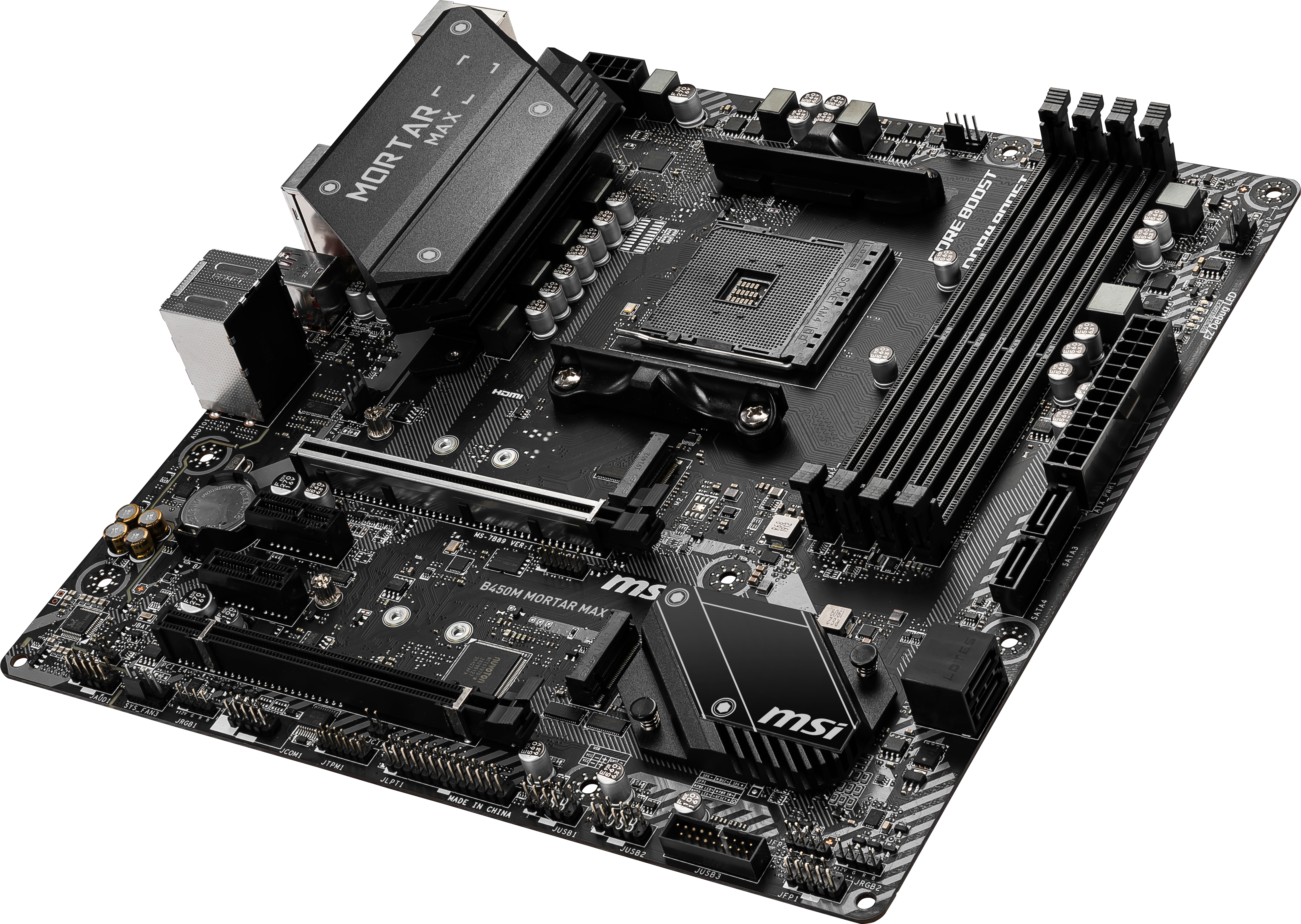 MSI B450M Mortar Max Mainboard Schwarz
