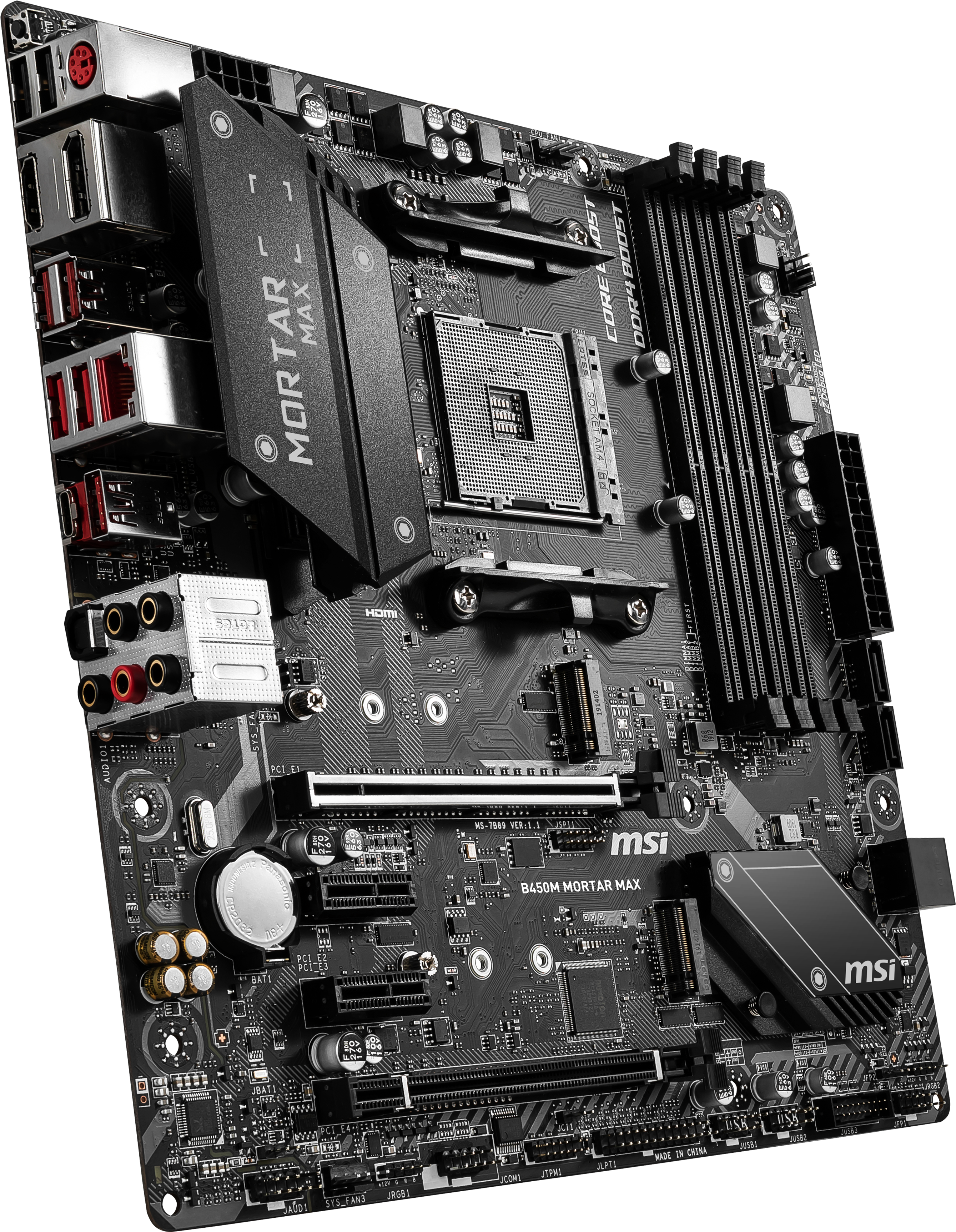 MSI B450M Mortar Max Mainboard Schwarz