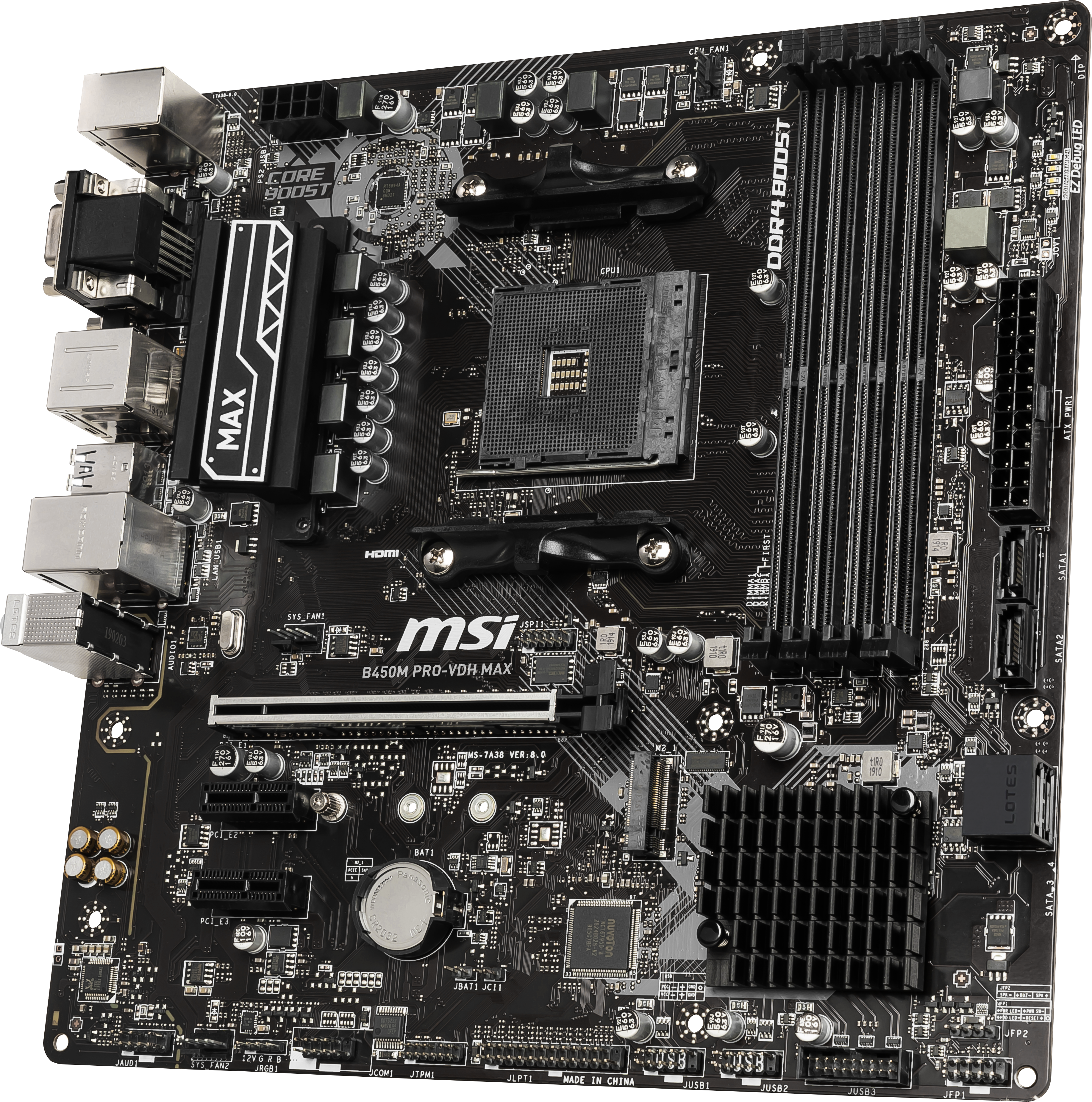 MSI B450M Pro-VDH Max Mainboard Schwarz