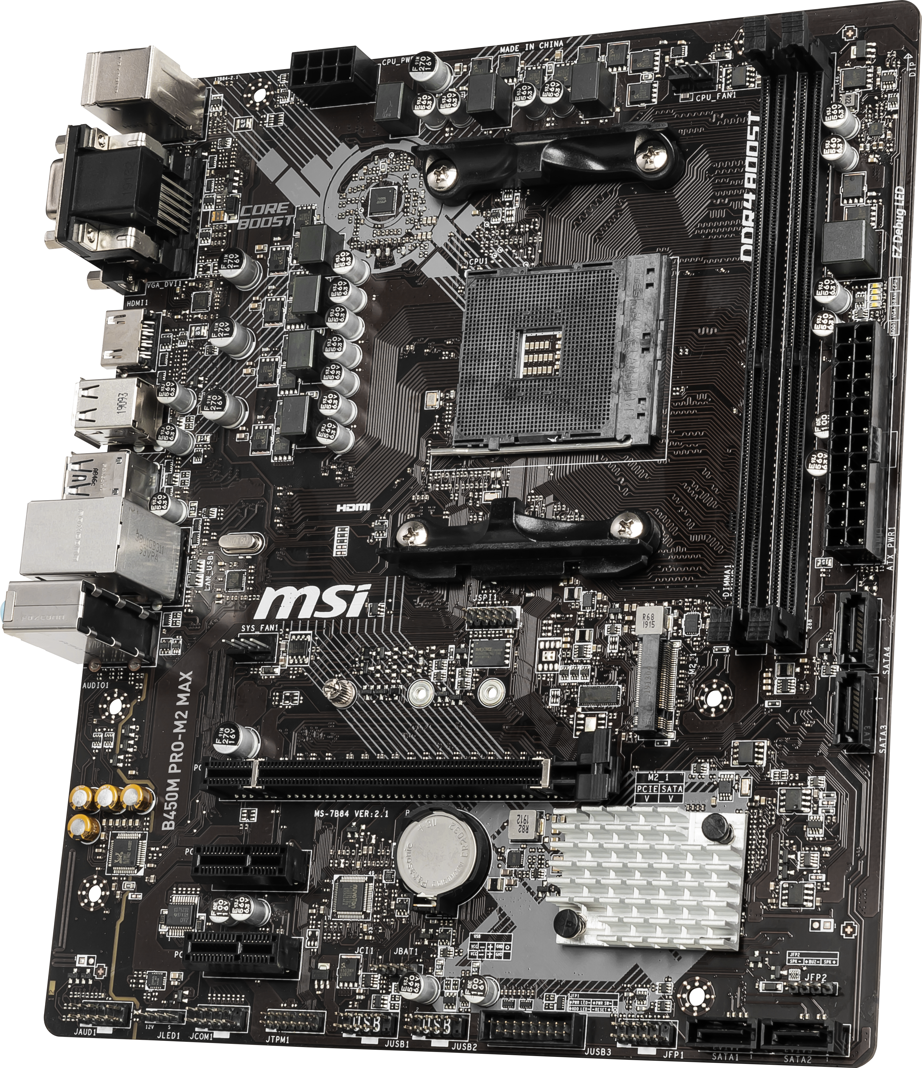MSI MSI B450 Pro-M2 Max Mainboard Schwarz