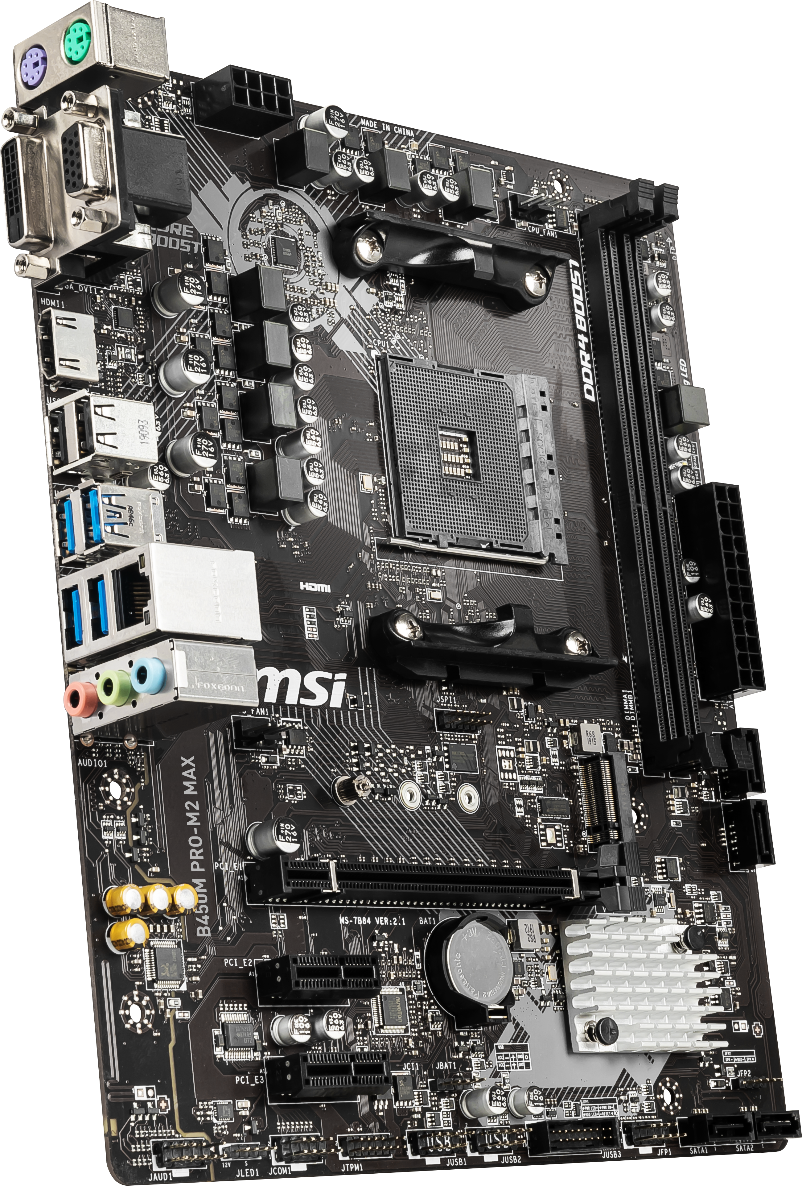 Pro-M2 Mainboard Max MSI B450 Schwarz MSI