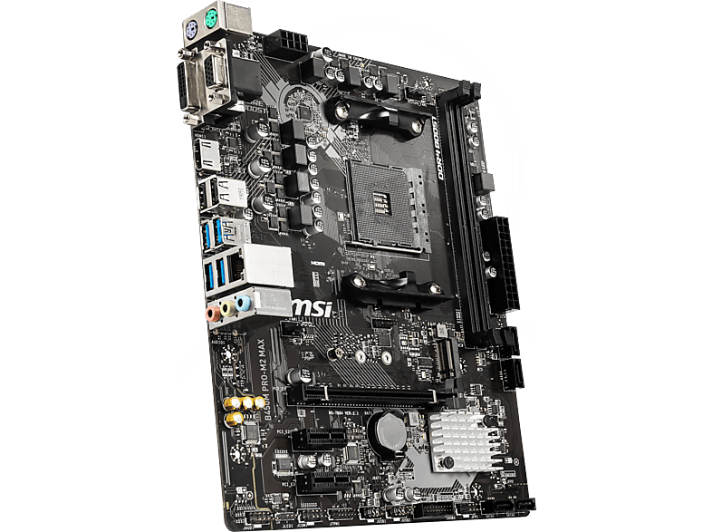 Pro-M2 Mainboard Max MSI B450 Schwarz MSI