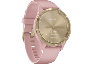 GARMIN vívomove 3S - Smartwatch (Breite: 18 mm, Silikon, Rosa/Weissgold)