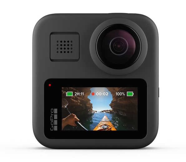 Deportiva Gopro Max 360 5.6 k 16.6 wifi y bluetooth hero 360º pantalla mpx digital prueba agua estabilización irrompible control voz usb wireless quik black 5.6k 30 slomo 2x hypersmooth 5m