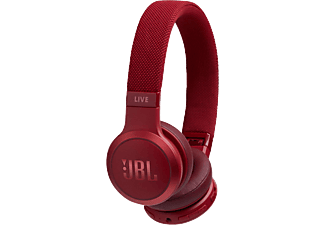 JBL Live 400BT, bluetooth fejhallgató, piros