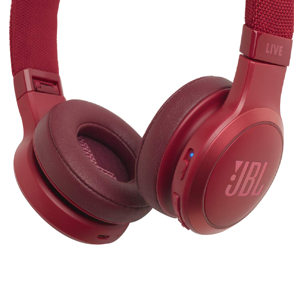 JBL Live 400BT, bluetooth fejhallgató, piros