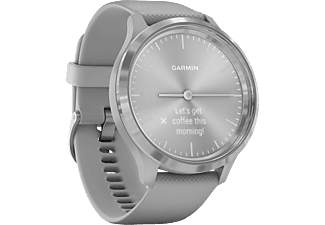 GARMIN vívomove 3 - Smartwatch (Larghezza: 20 mm, Silicone, Grigio chiaro/Argento)