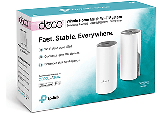 TP-LINK Deco E4(2-Pack) AC1200 Tüm Evi Kapsayan 2’li Mesh WiFi Sistemi_2