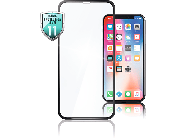 HAMA Tempered glass 3D iPhone 11 Pro Zwart (186261)