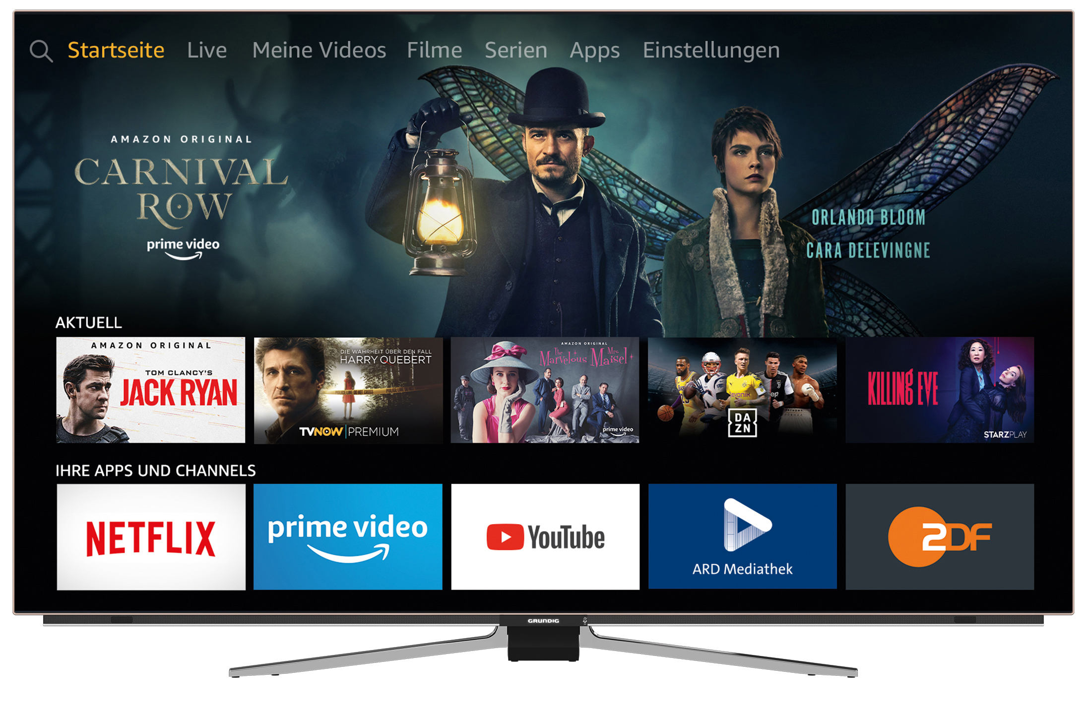 GRUNDIG 65 VLO 8599 OLED FIRE TV EDITION HF OLED TV (Flat, 65 Zoll / 164 cm, OLED 4K, SMART TV, Fire TV Experience)