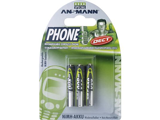 ANSMANN maxE DECT Micro AAA 800mAh - Batterie (Silber)